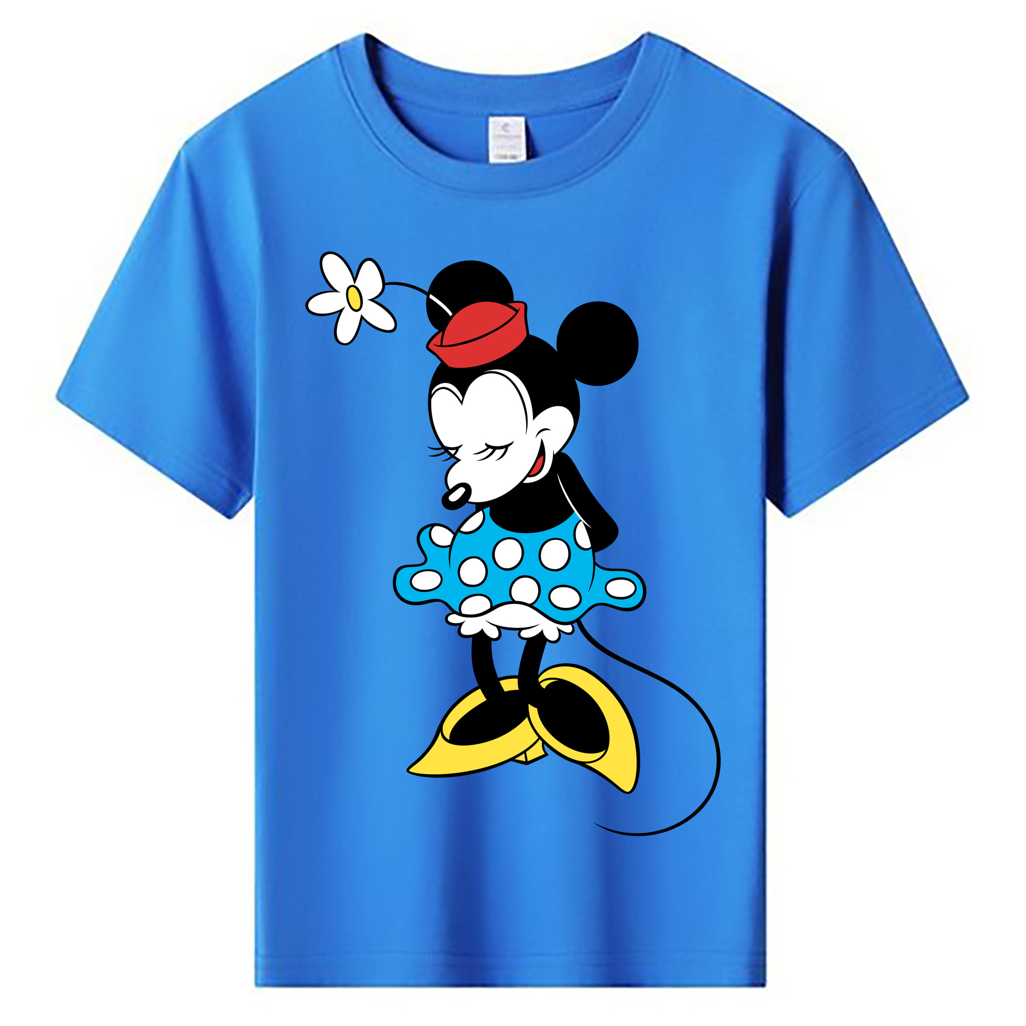 ミッキーマウス Mickey Mouse 綿100％キッズTシャツ（フロントプリント）